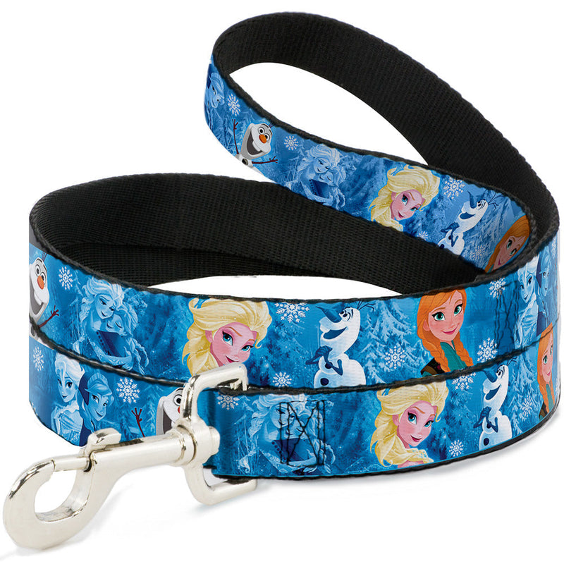 Dog Leash - Frozen Character Poses Blues 