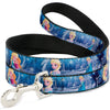 Buckle-Down Disney Frozen Elsa the Snow Queen Poses & Snowflakes Dog Leash