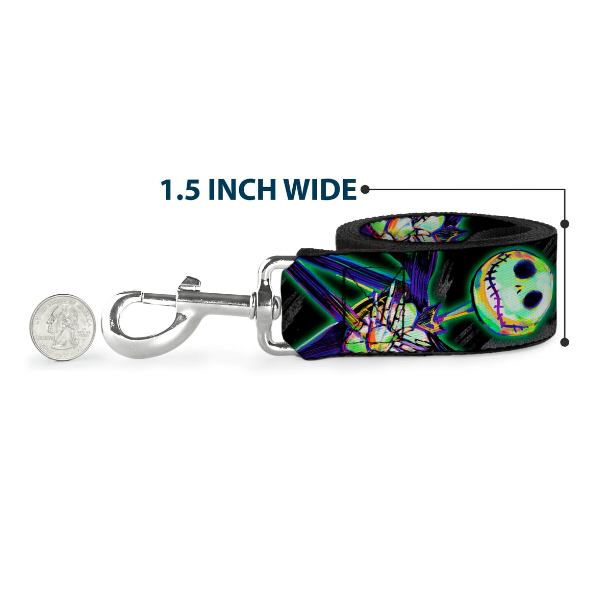 Dog Leash - Classic Mickey Mouse Pose Black 