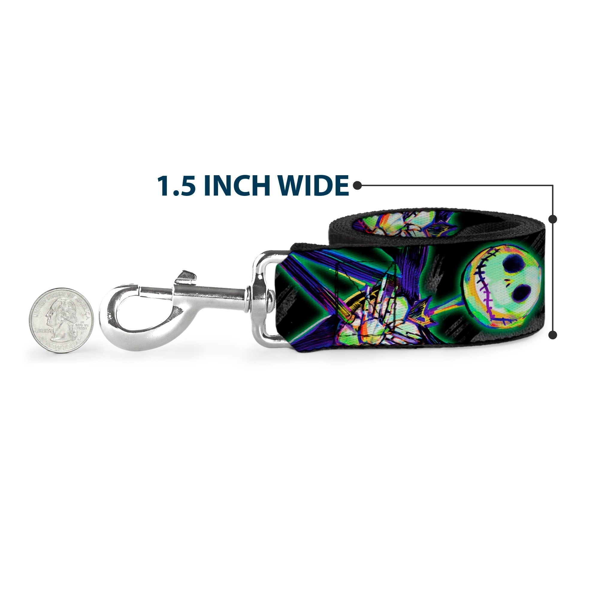 Dog Leash - Classic Mickey Mouse Pose Black 