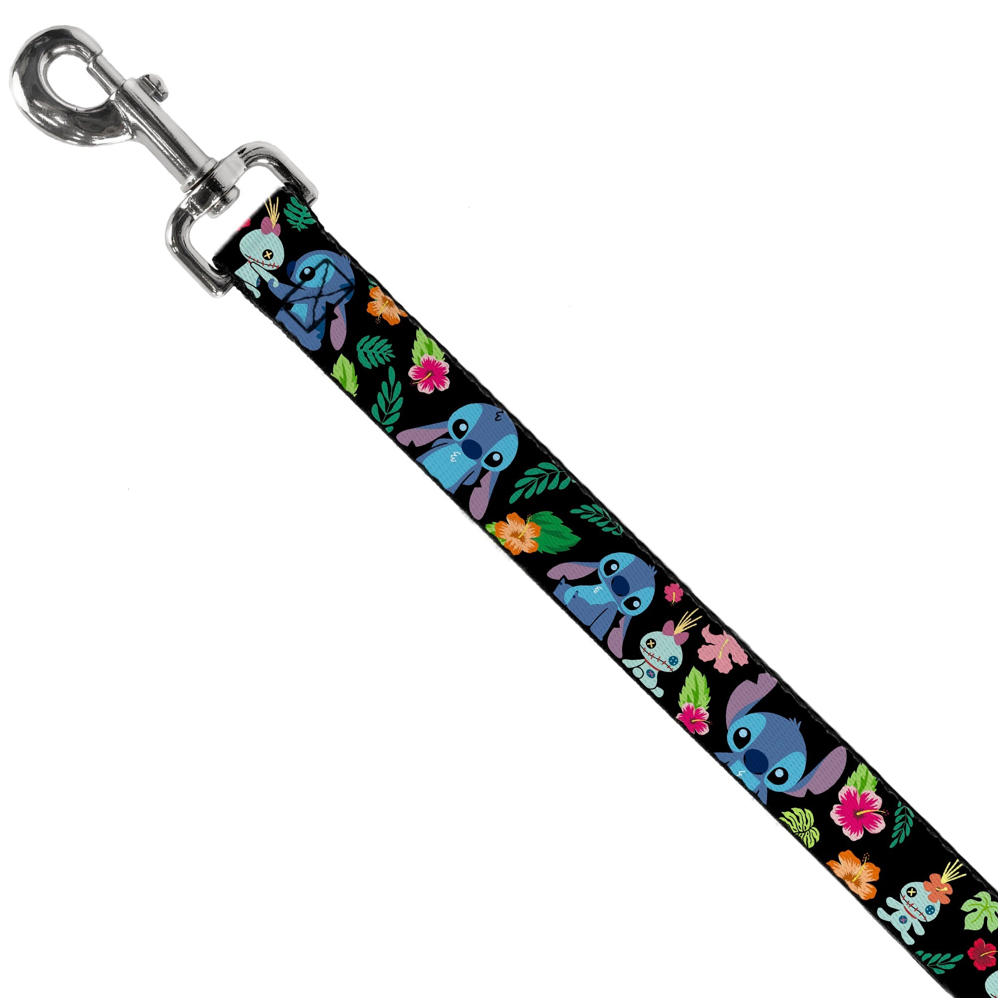 Dog Leash - Stitch & Scrump Poses/Tropical Flora