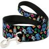 Buckle-Down Disney Lilo & Stitch & Scrump Poses & Tropical Flora Dog Leash