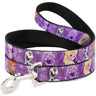 Dog Leash - Frozen Anna/Elsa/Olaf Poses/Scenes Purples