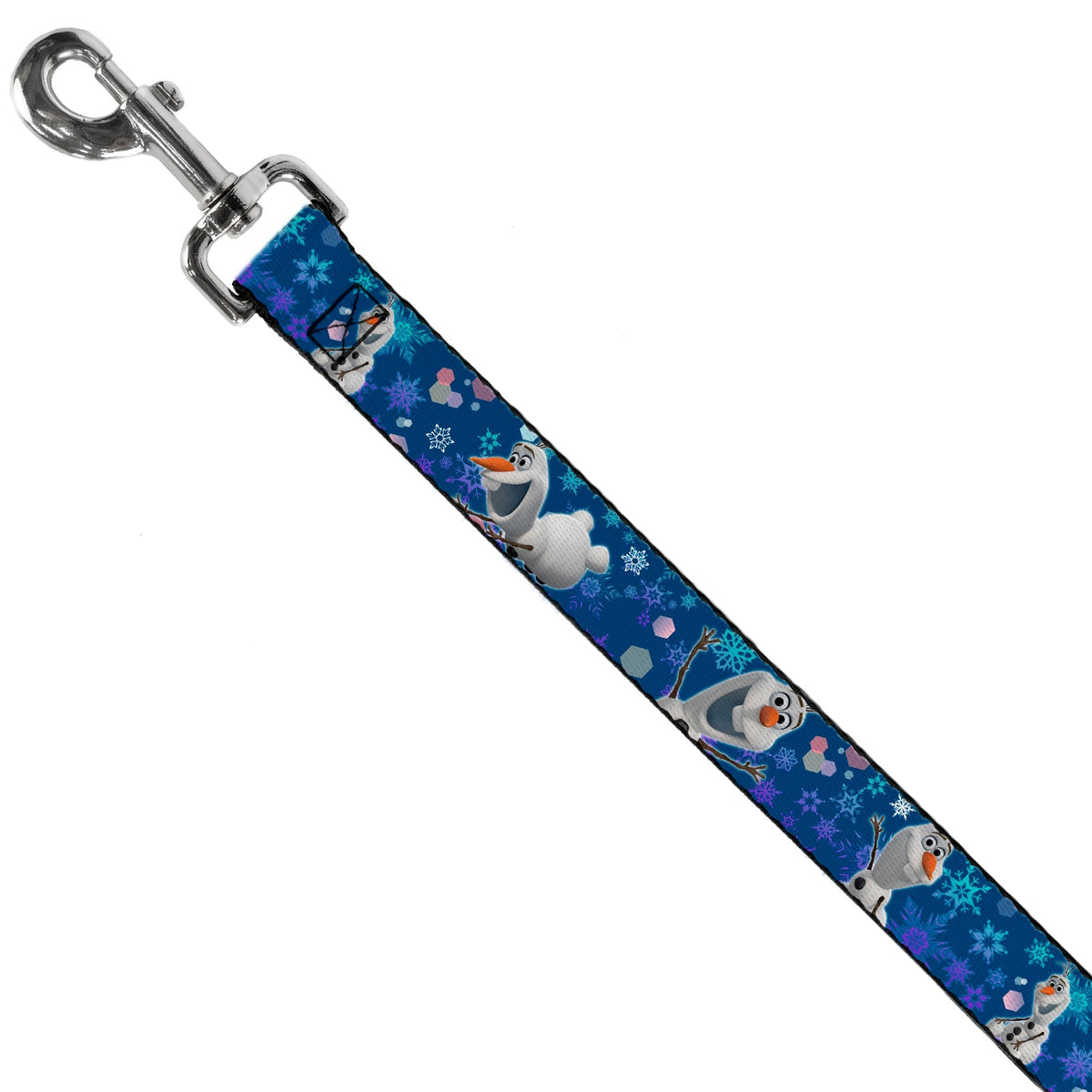 Dog Leash - Frozen Olaf Poses/Snowflakes Blues 
