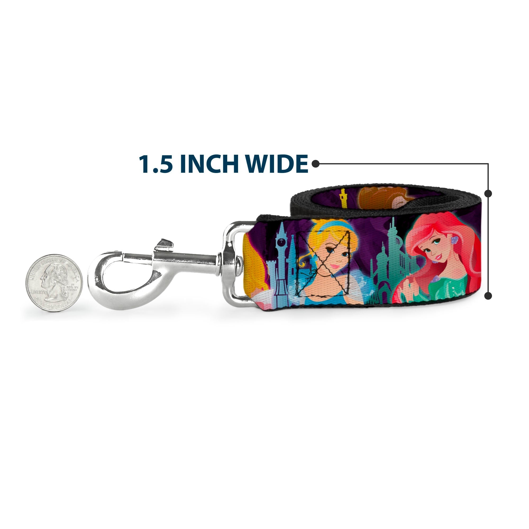 Dog Leash - Elsa the Snow Queen Poses PERFECT AND POWERFUL Blues/White 