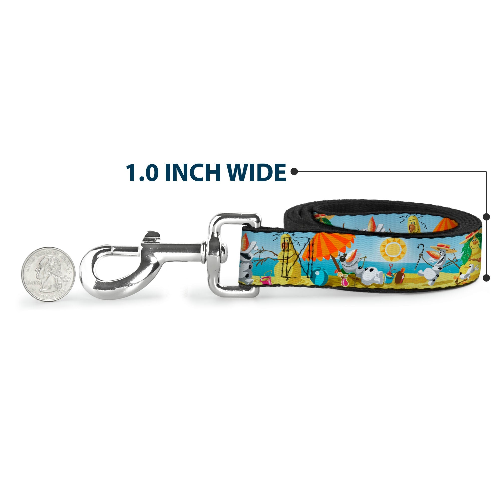 Dog Leash - Olaf Summertime Beach Scenes