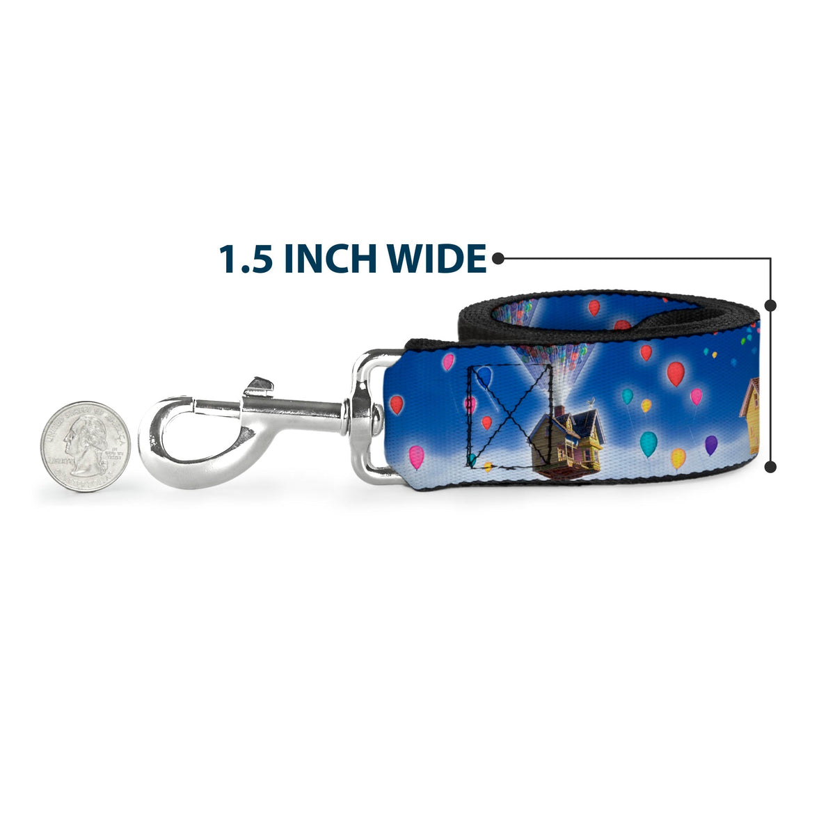 Dog Leash - Olaf Pose I LOVE WARM HUGS Stripe Blues 