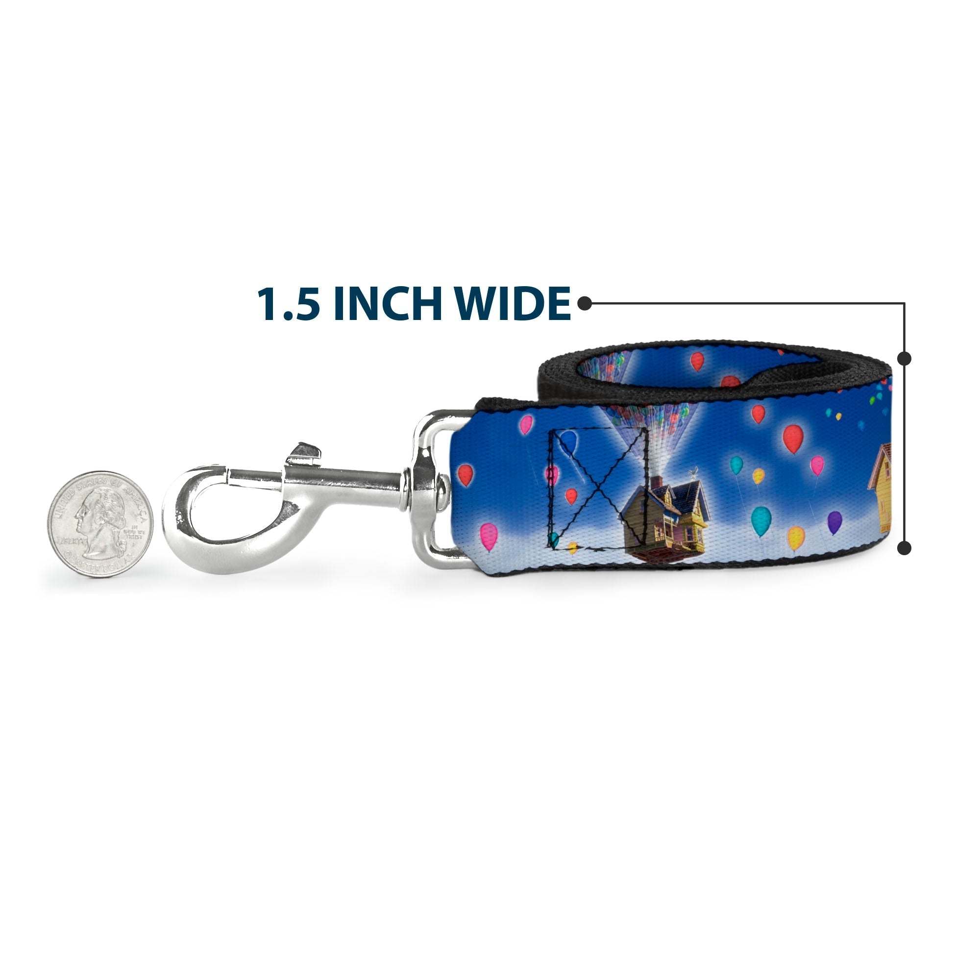 Dog Leash - Olaf Pose I LOVE WARM HUGS Stripe Blues 