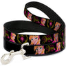 Dog Leash - ANNA Poses/Anna Monogram Heart Cameo Pinks/Yellow