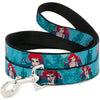 Buckle-Down Disney The Little Mermaid Ariel Poses Coral & Castle Dog Leash