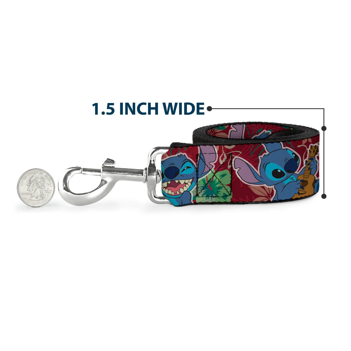 Dog Leash - Disney Princess Poses/Castle Silhouettes Purples/Multi Color 