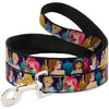 Buckle-Down Disney Princess Poses & Castle Silhouettes Dog Leash