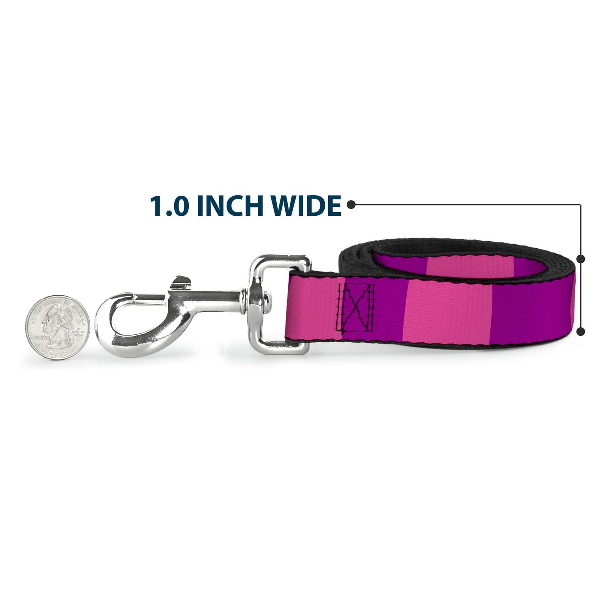 Dog Leash - Cheshire Cat Stripe Pink/Purple 
