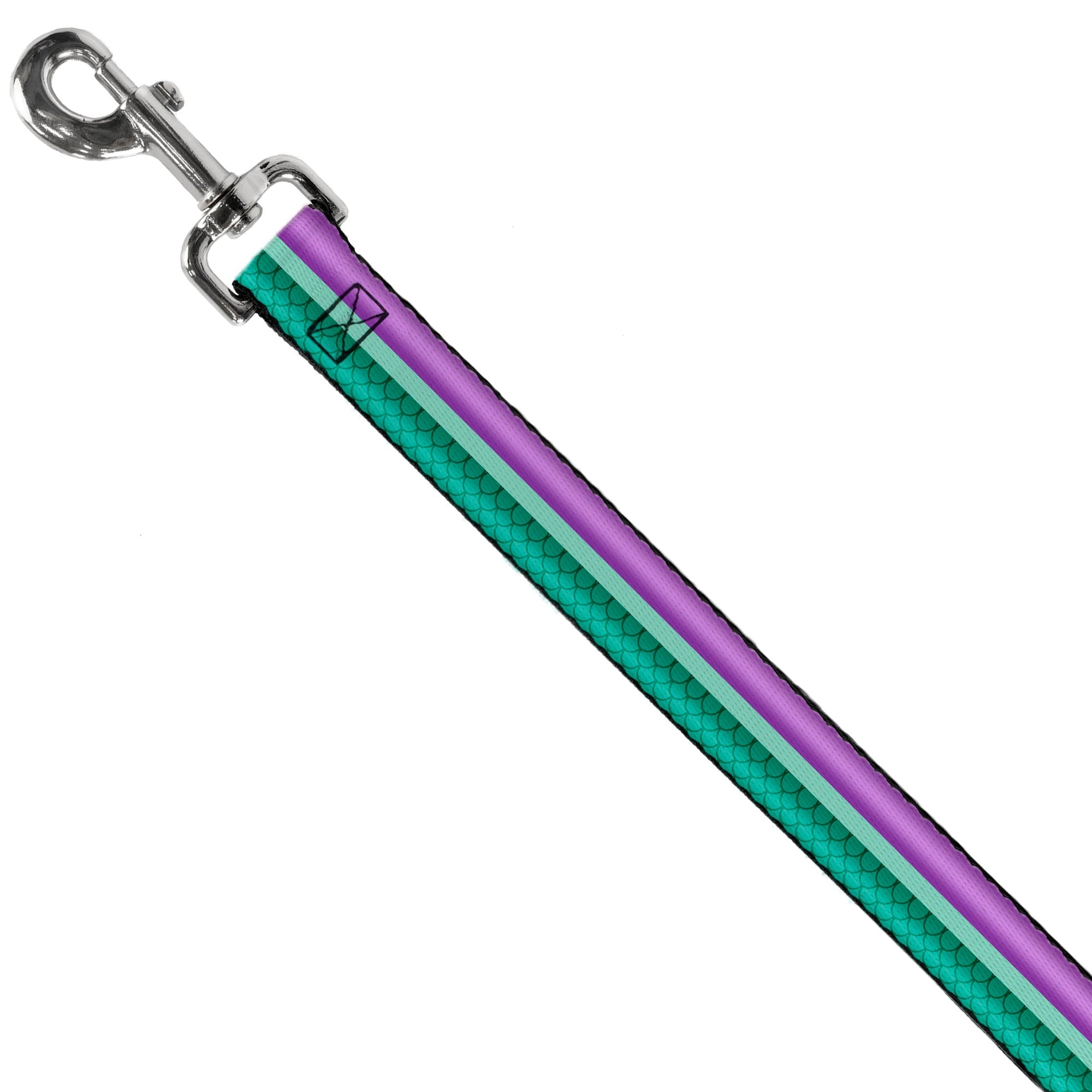 Dog Leash - Little Mermaid Stripe/Shell Purple/Green/Gold