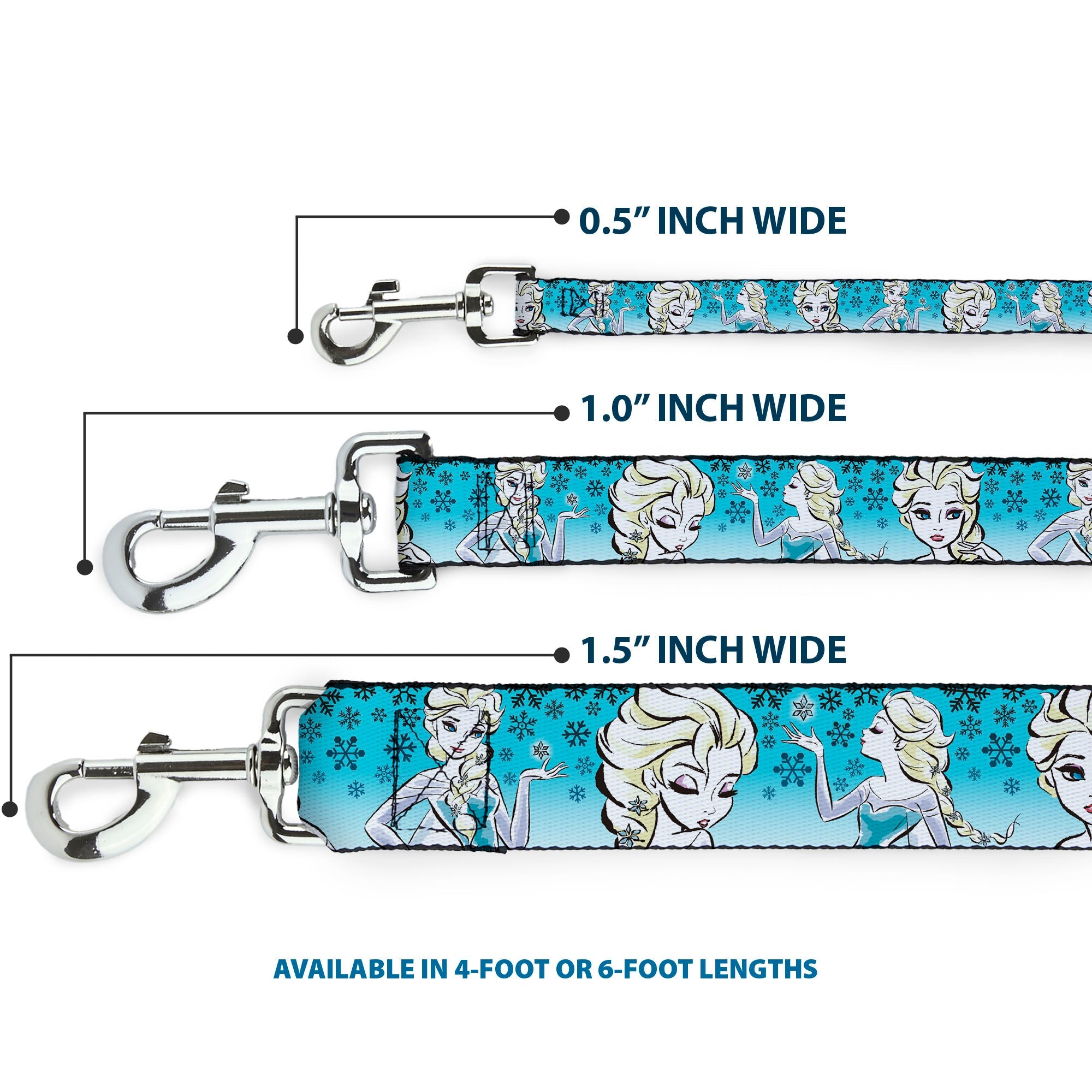 Dog Leash - Anna/Snowflakes Frozen Art Collection Poses