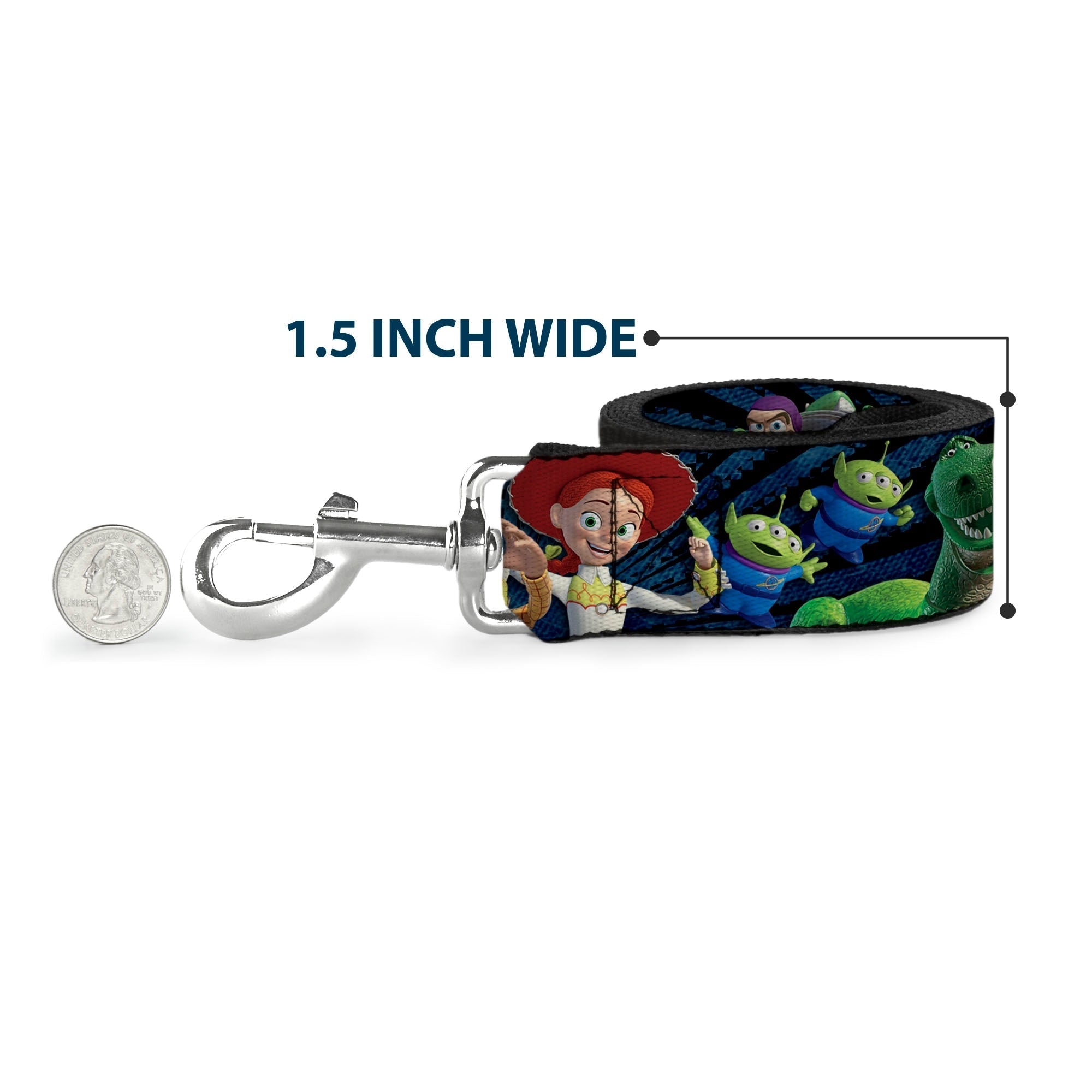 Dog Leash - Minnie Mouse Polka Dot/Mini Silhouette Red/White 