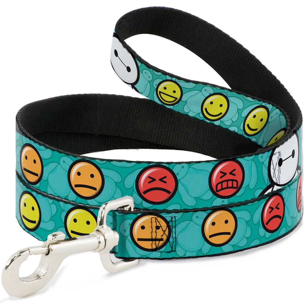 Dog Leash - Baymax/Mood Expressions/Baymax Scattered Turquoise