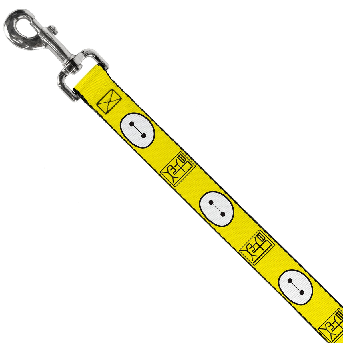 Dog Leash - BAYMAX Hanko/Face Yellow/Black/White 