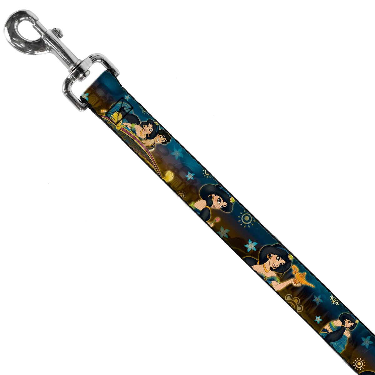 Dog Leash - Jasmine & Aladdin Carpet Ride/Jasmine Poses/Flowers 