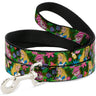 Dog Leash - Alice & Cheshire Cat Poses/Flowers