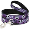 Dog Leash - Jack Expressions/Ghosts in Cemetery Purples/Grays/White