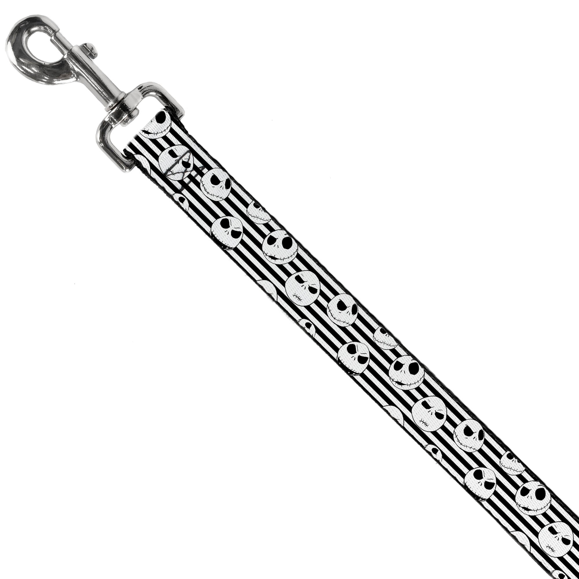 Dog Leash - Jack Expressions/Stripe White/Black 