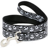 Dog Leash - Jack Expressions/Stripe White/Black