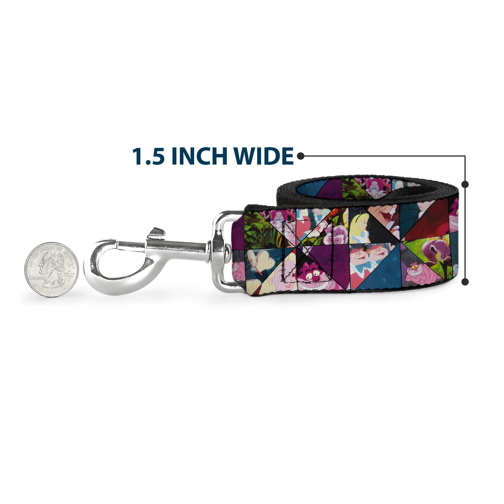 Dog Leash - Princess Sketch Poses/Floral Collage Pinks/Grays