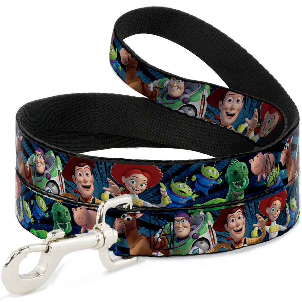 Dog Leash - Toy Story Characters Running2 Denim Rays 