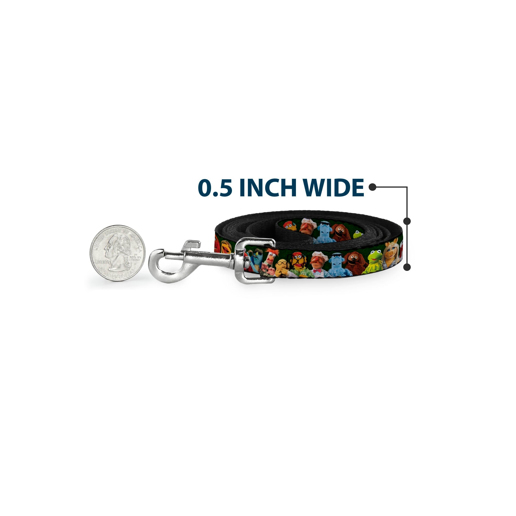 Dog Leash - Muppets 20-Character Group Pose Greens - HT Animal Supply