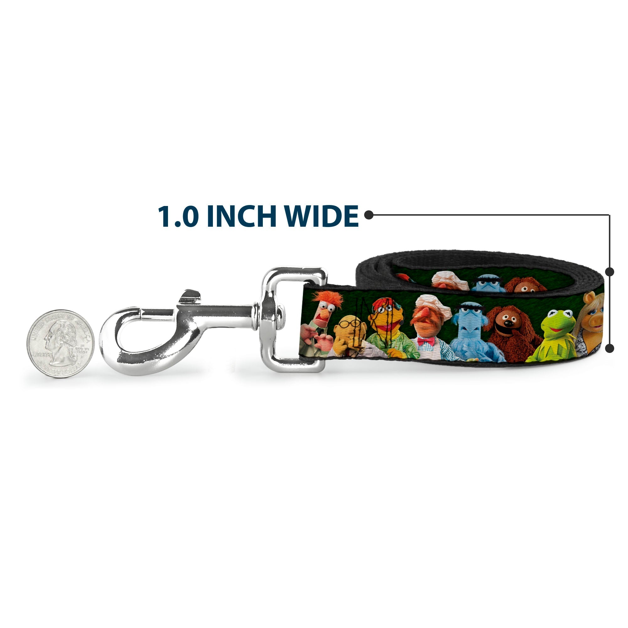 Dog Leash - Muppets 20-Character Group Pose Greens - HT Animal Supply