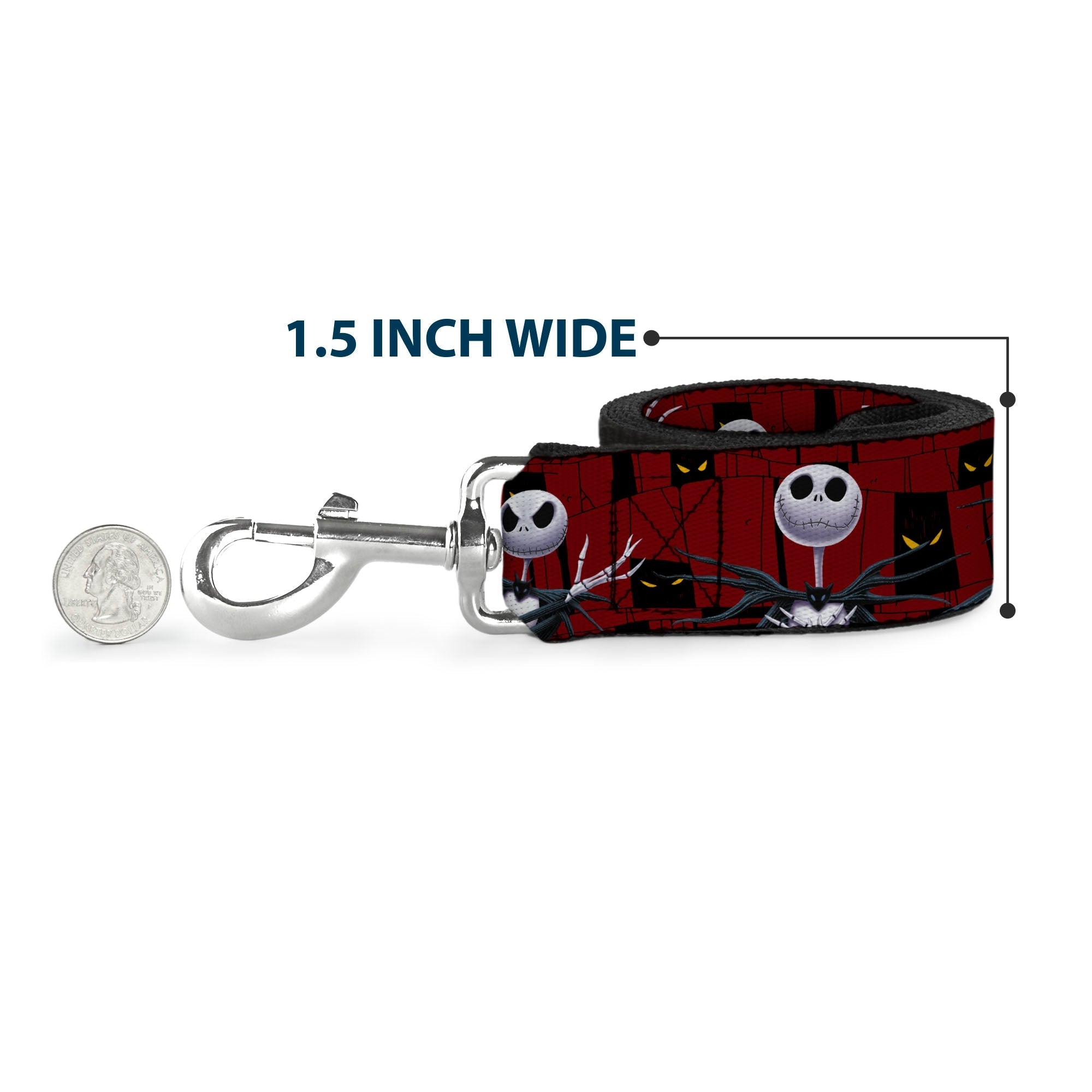 Dog Leash - WALL-E & EVE Pose/Face Hazard Blocks Gray/Yellow/Black