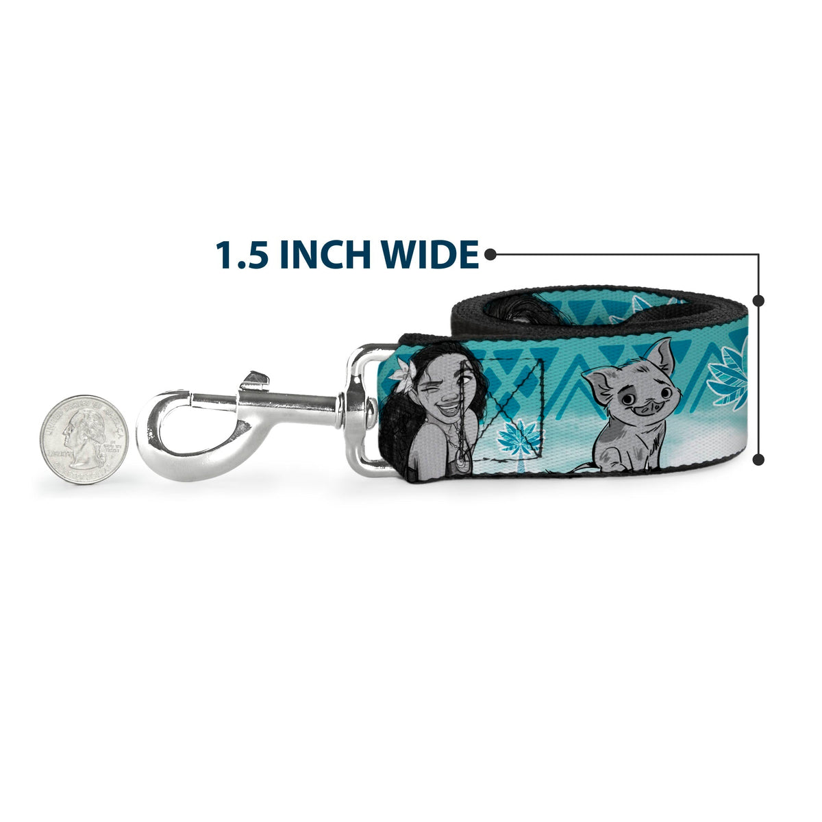 Dog Leash - Mickey & Minnie HUGS & KISSES Poses Reds/White 
