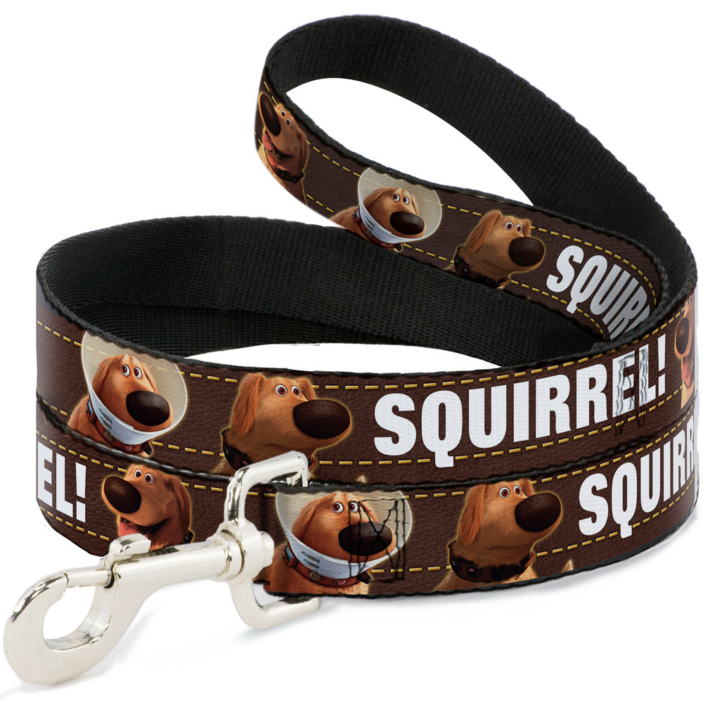Dog Leash - Dug 3-Poses/SQUIRREL! Brown/Yellow/White 