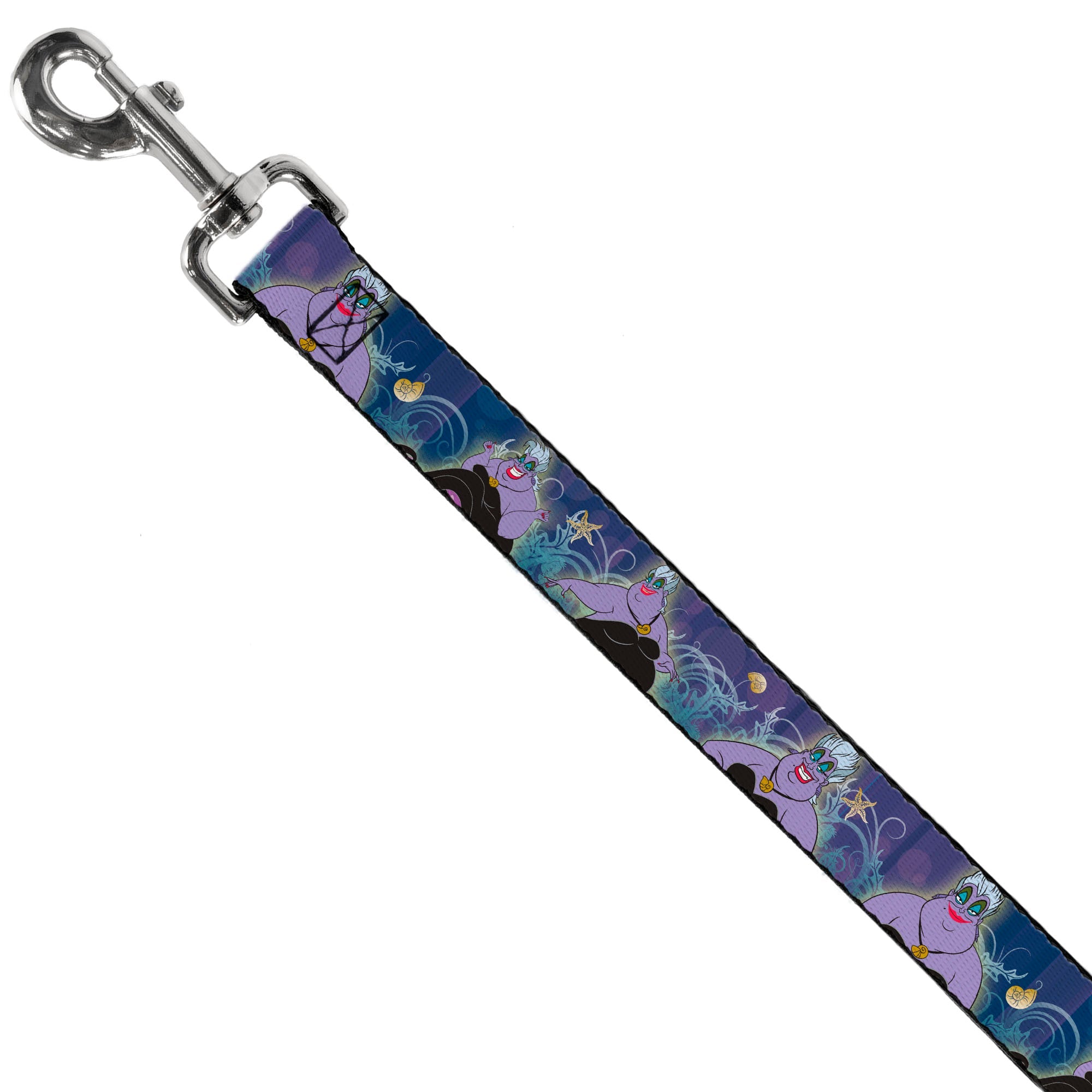 Dog Leash - Ursula 4-Poses/Shells/Ivy/Bubbles Purples/Blues