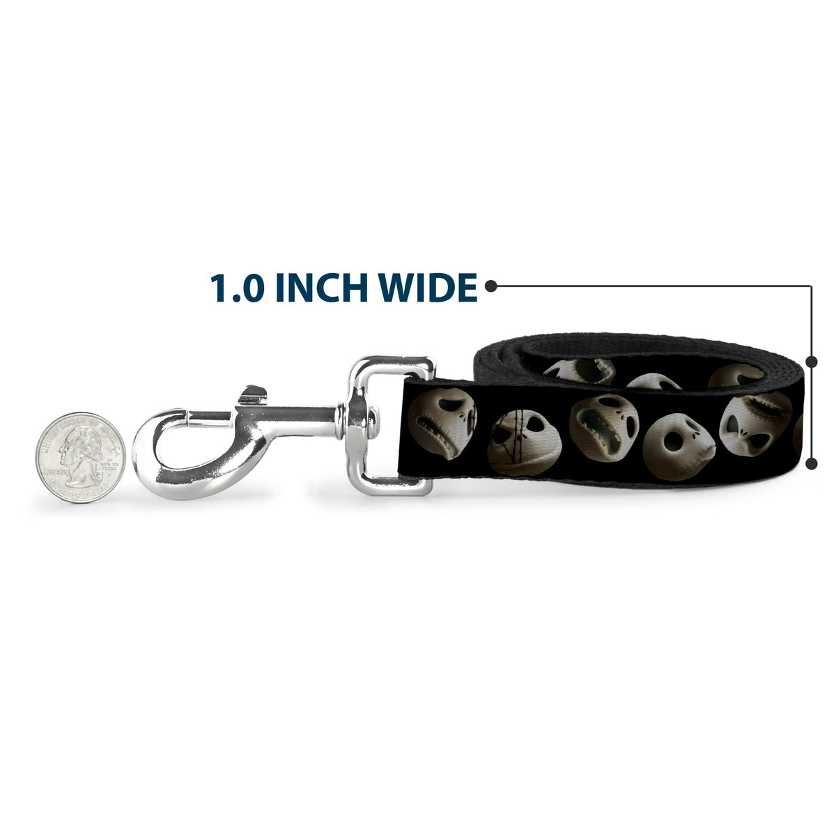 Dog Leash - Jack 10-Expressions Staggered Black