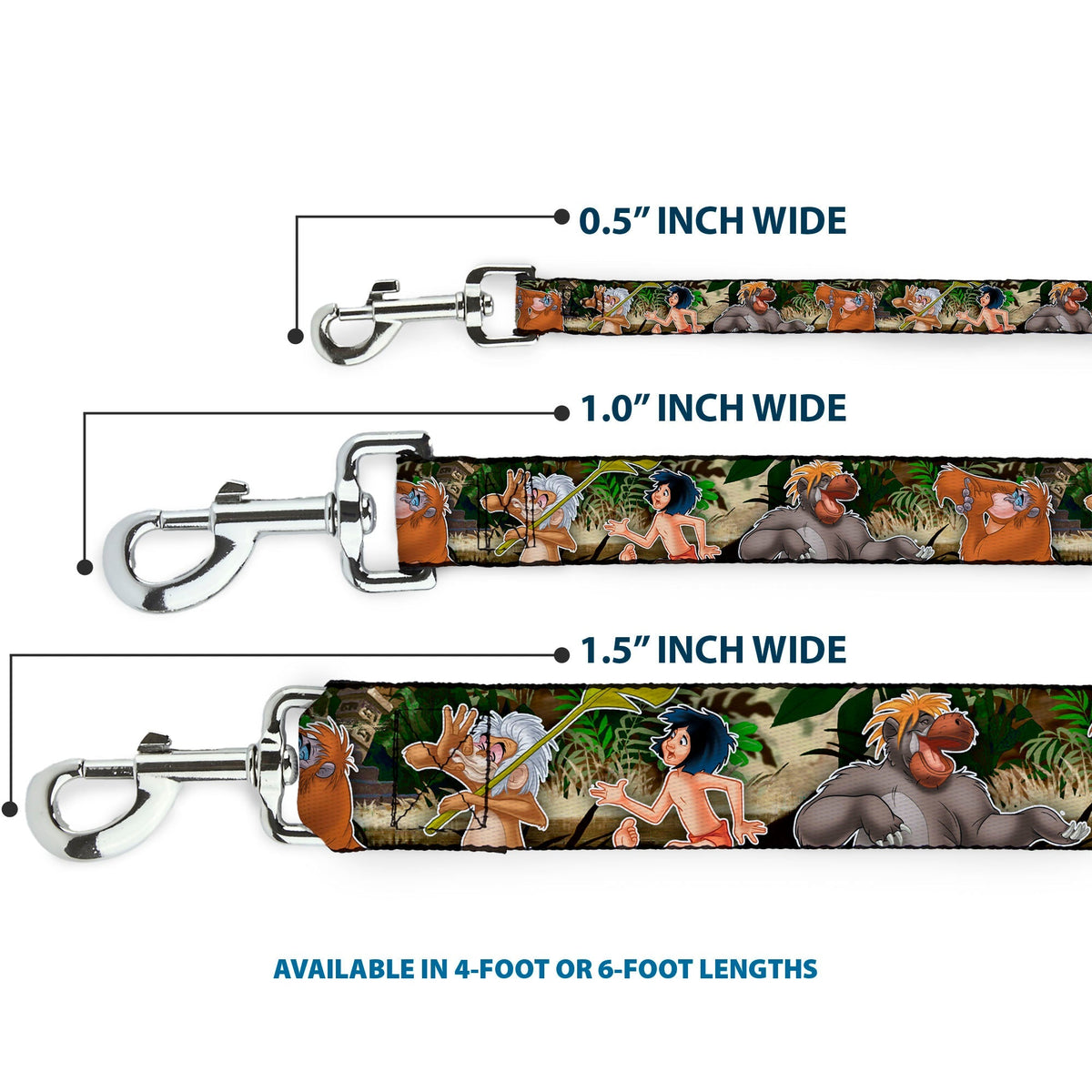 Dog Leash - The Jungle Book I Wanna Be Like You 4-Character Scene 