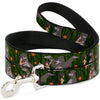 Buckle-Down Disney Mowgli & Baloo Leaves & Flowers Dog Leash