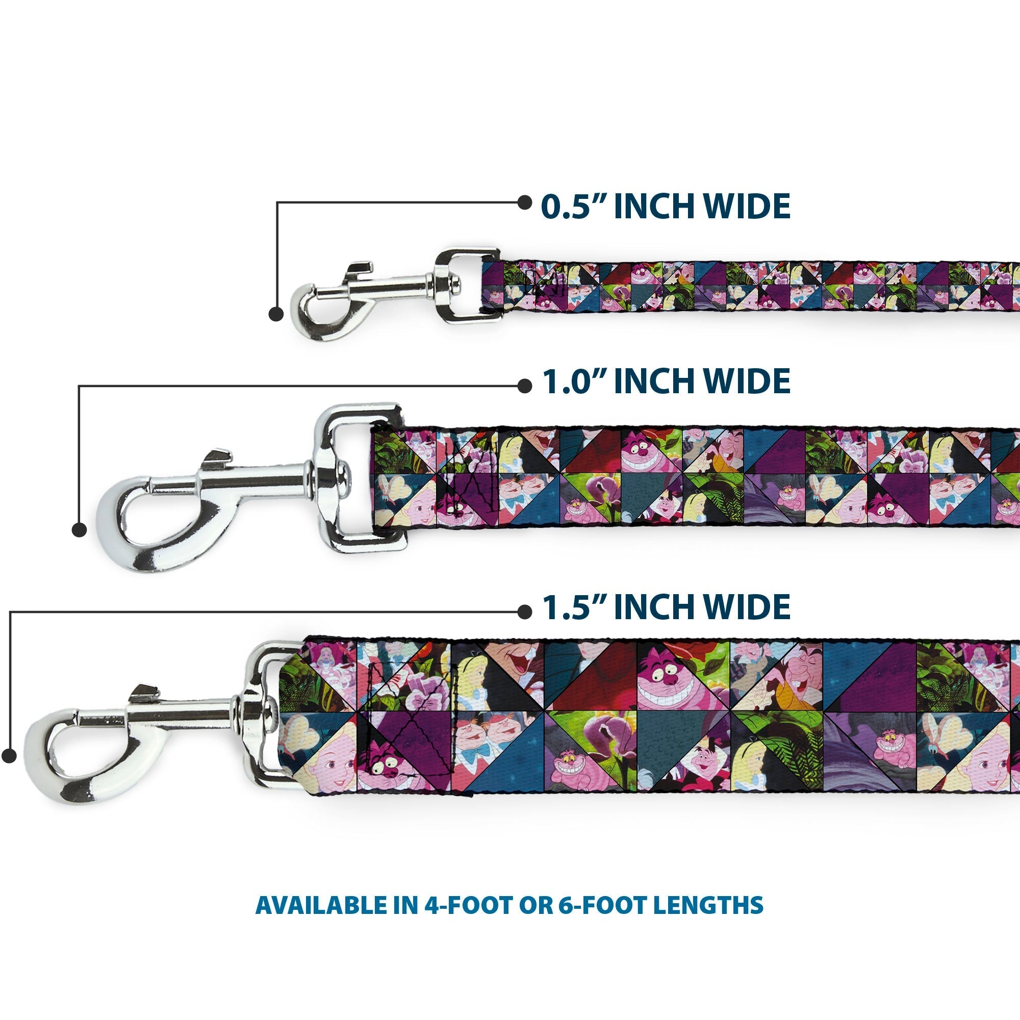 Dog Leash - Alice in Wonderland Kaleidoscope Scenes