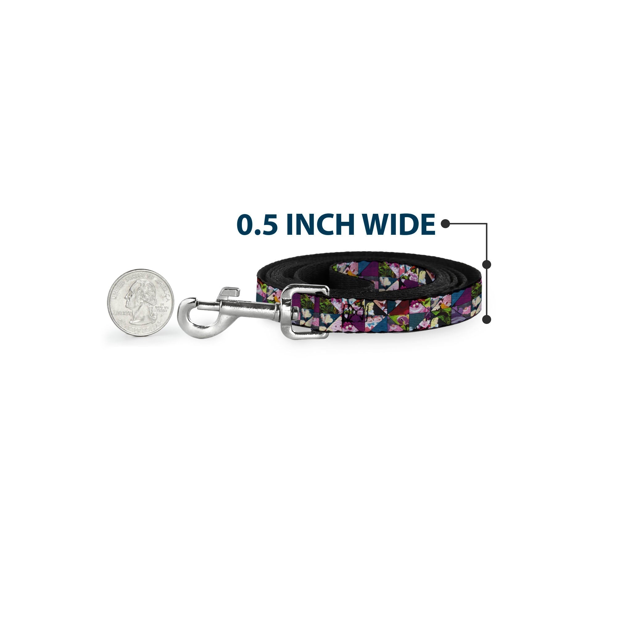 Dog Leash - Alice in Wonderland Kaleidoscope Scenes