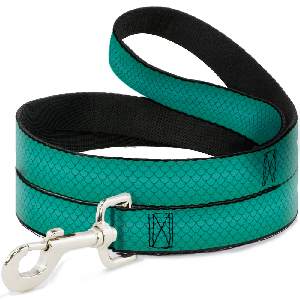Dog Leash - Ariels Scales Turquoise Blues 