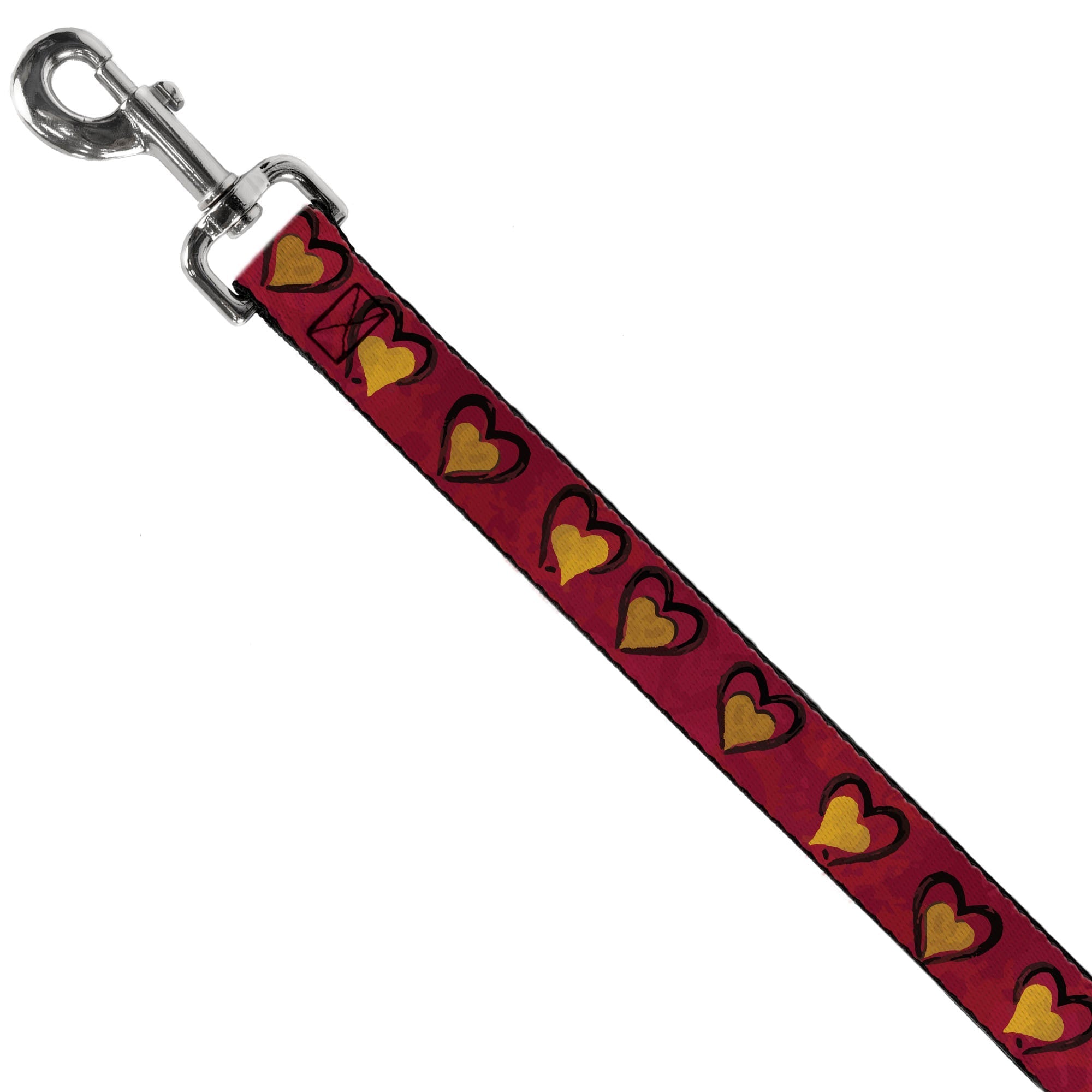 Dog Leash - Alice in Wonderland Queens Hearts Reds/Black/Gold