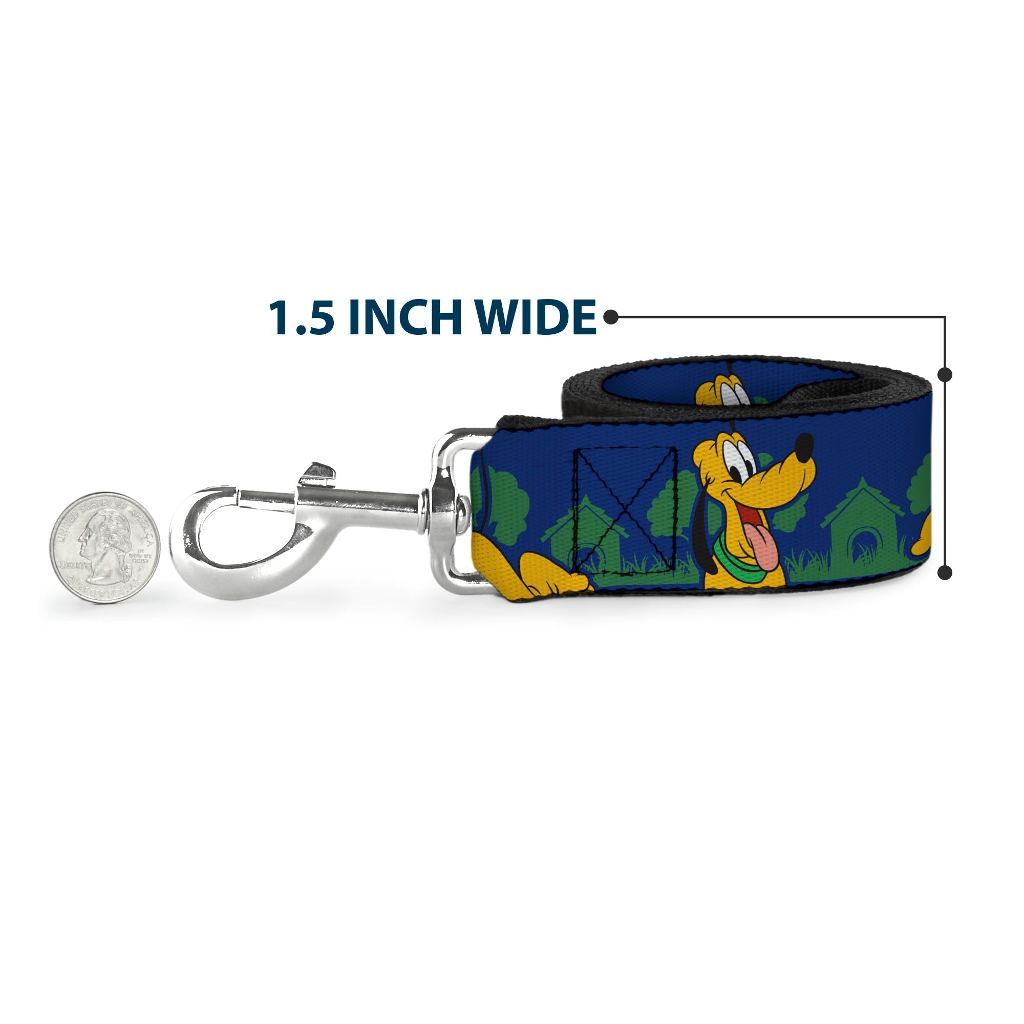 Dog Leash - Nightmare Before Christmas 3-Jack Poses/Peeping Eyes Burgundy/Black/Yellow