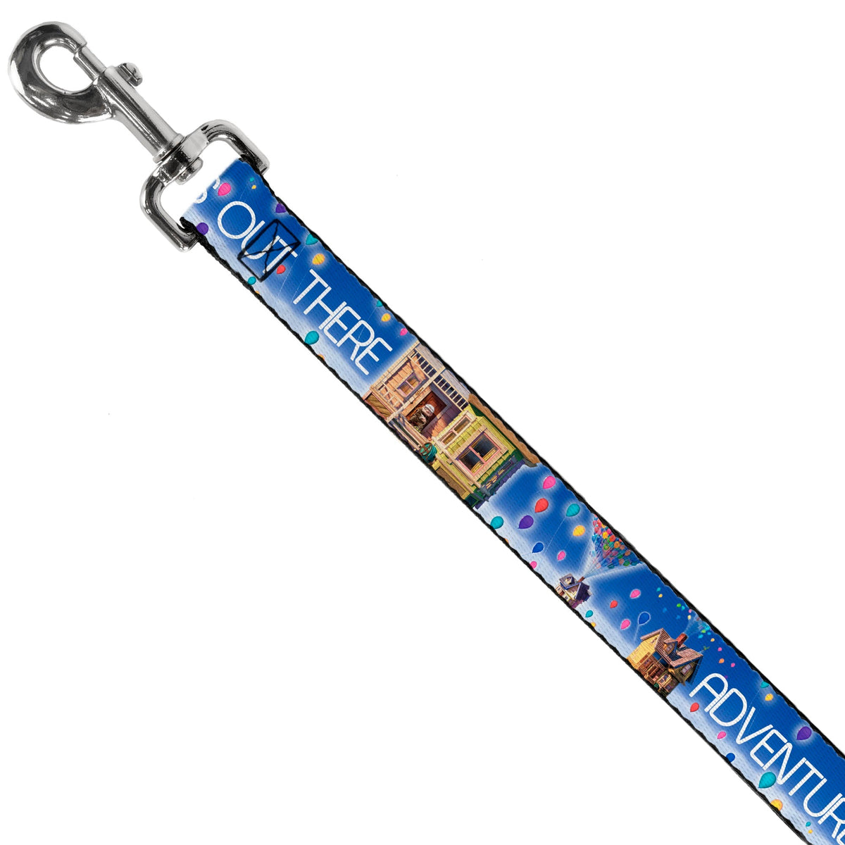 Dog Leash - ADVENTURE IS OUT THERE/Carl on Porch/Flying House/Balloons Blues/White/Multi Color