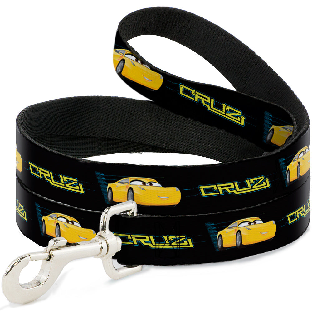 Dog Leash - Cars 3 CRUZ Car Profile Black/Blue/Yellow 