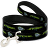 Dog Leash - Cars 3 JACKSON STORM Pose/STRIPE Black/Greens