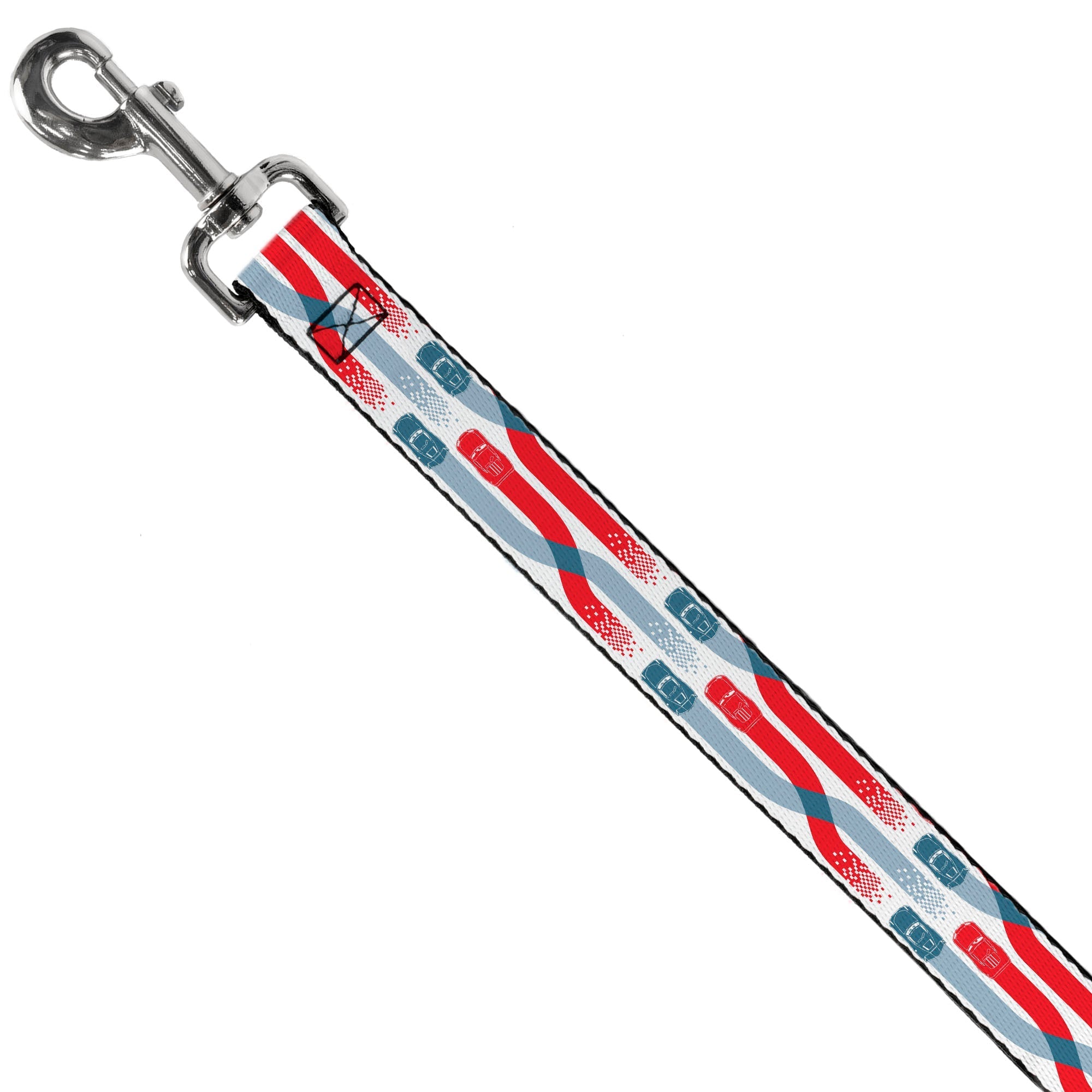 Dog Leash - Cars 3 Cars Crossing White/Blues/Reds 