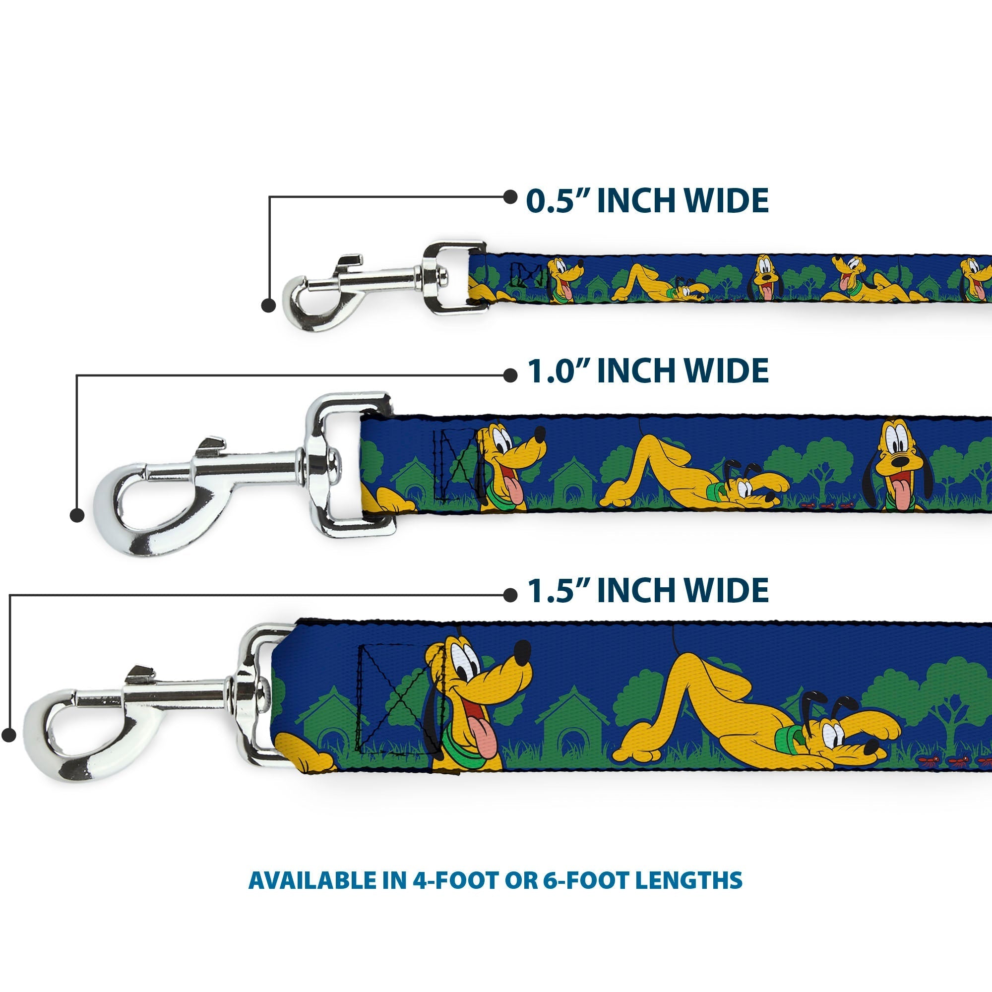 Dog Leash - Pluto 4-Poses/Landscape Blue/Green