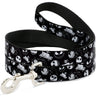 Dog Leash - Nightmare Before Christmas Jack Expressions/Scary Teddy/Killer Duck Collage Black/White
