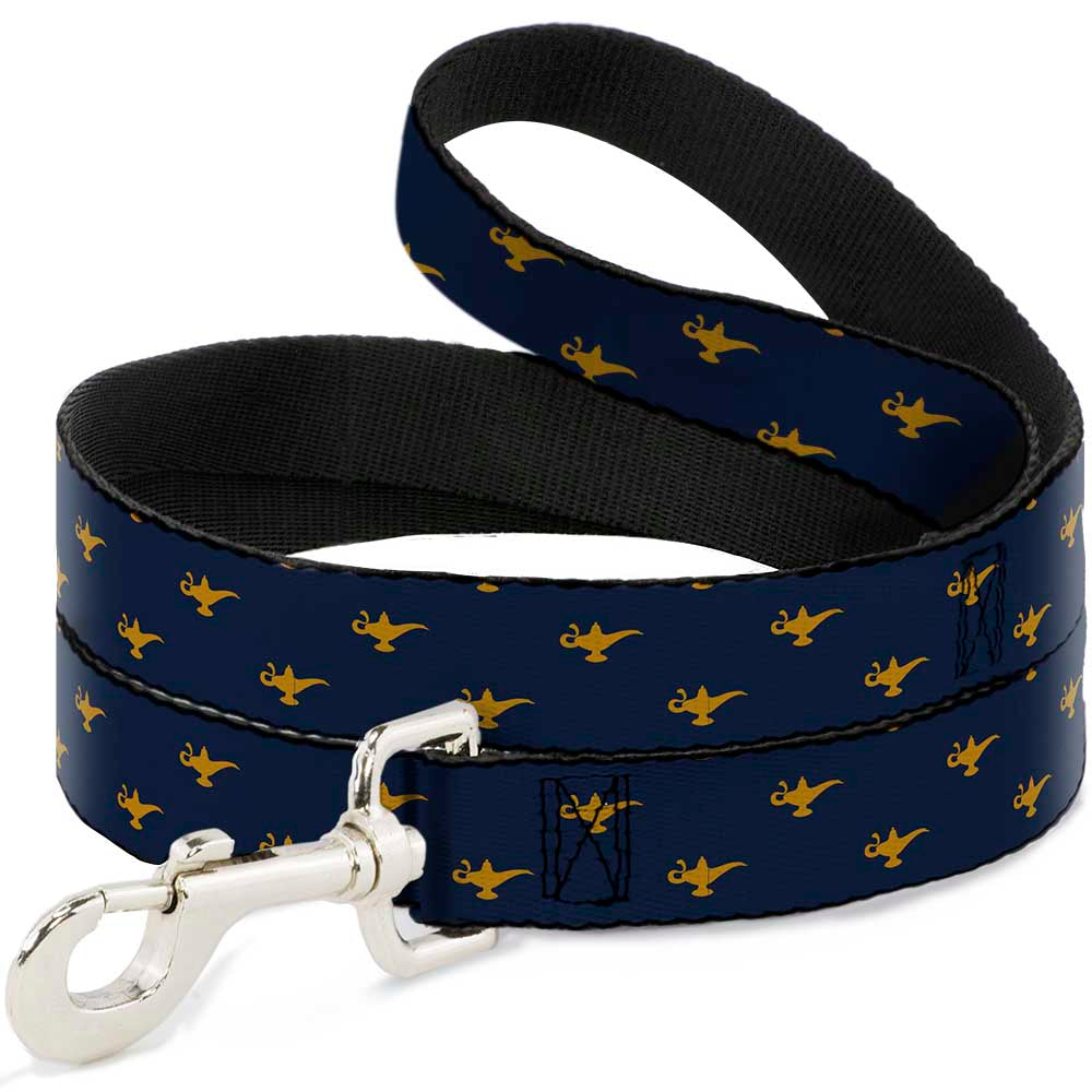 Dog Leash - Aladdin Genie Lamp Monogram Navy/Gold - HT Animal Supply